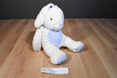 Aurora Baby Bunny Rabbit White and Blue Plush