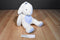 Aurora Baby Bunny Rabbit White and Blue Plush