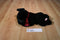 Russ Ginger the Black Lab with Red Bow Beanbag Plush