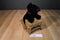 Russ Ginger the Black Lab with Red Bow Beanbag Plush