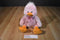 Kayla Concepts Pink and Orange Duck Beanbag Plush
