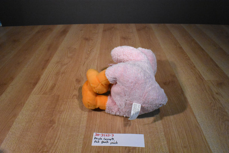 Kayla Concepts Pink and Orange Duck Beanbag Plush