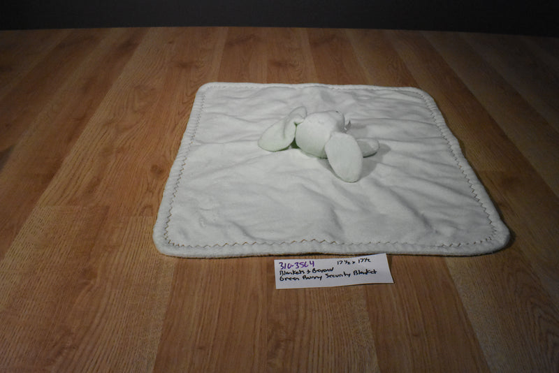 Blankets and Beyond Green Bunny Rabbit Security Blanket