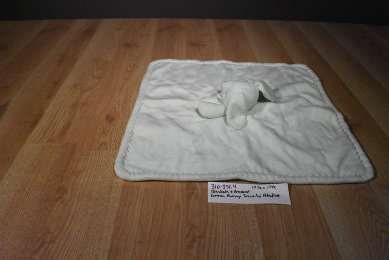 Blankets and Beyond Green Bunny Rabbit Security Blanket