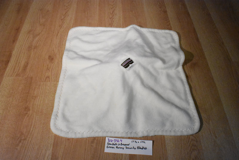 Blankets and Beyond Green Bunny Rabbit Security Blanket