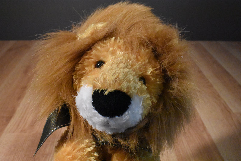 Mary Meyer Lil Leroy Orange and Brown Lion Beanbag Plush
