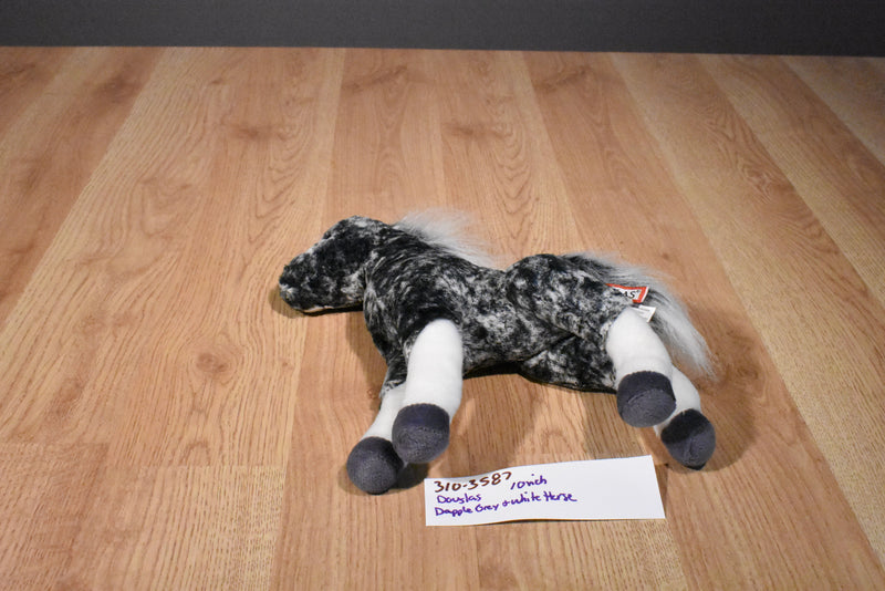 Douglas Majestic Dapple Gray and White Foal Horse Plush
