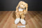 Animal Adventure Floppy Beige and White Bunny Rabbit 2000 Beanbag Plush