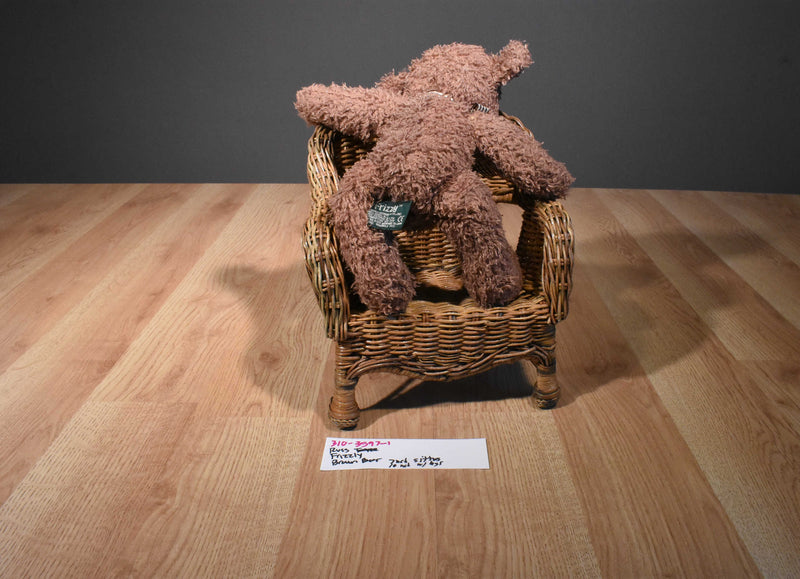 Russ Frizzly Brown Bear Beanbag Plush