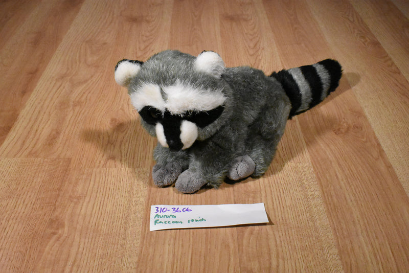 Aurora Nature Babies Raccoon Beanbag Plush