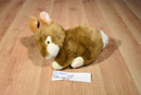 Russ Puddles Brown Cream Bunny Rabbit Plush