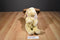 Commonwealth Beige Bunny Rabbit 2007 Beanbag Plush with Pink Bow and Blue Rose
