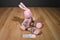 Animal Adventure Pink Bunny Rabbit 2014 Beanbag Plush