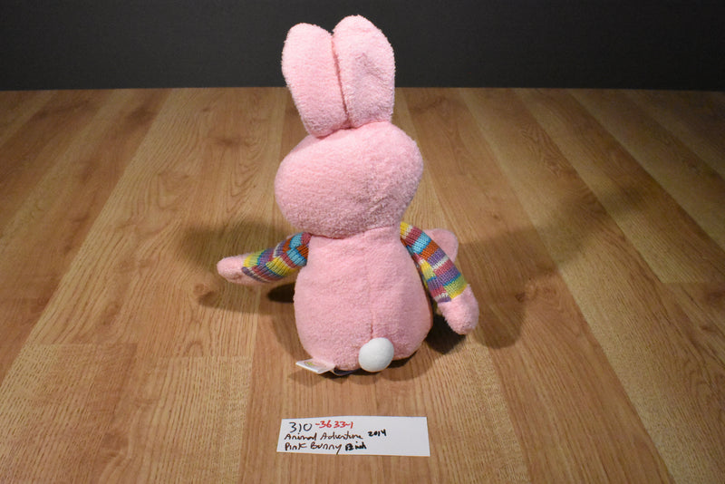 Animal Adventure Pink Bunny Rabbit 2014 Beanbag Plush