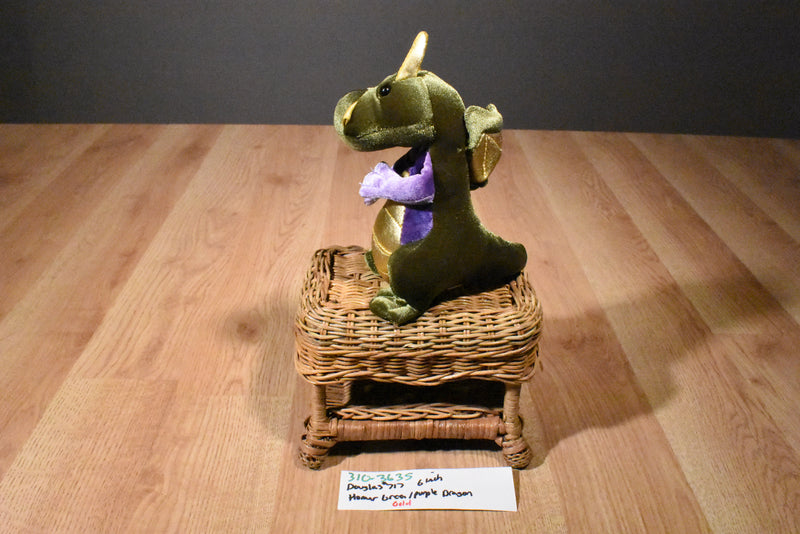 Douglas Homer Green Purple and Gold Dragon Plush