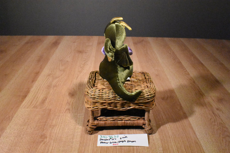 Douglas Homer Green Purple and Gold Dragon Plush