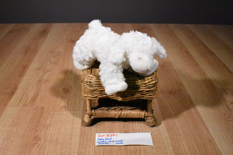 Baby Gund Winky White Lamb Rattle Plush