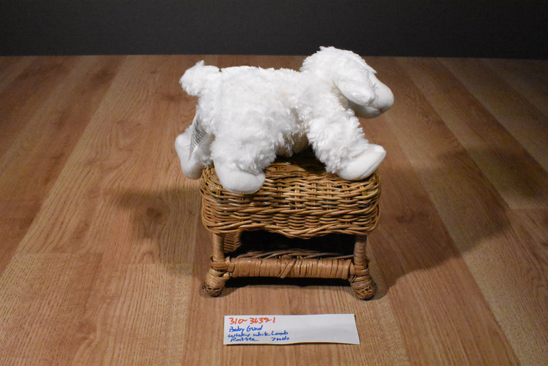 Baby Gund Winky White Lamb Rattle Plush