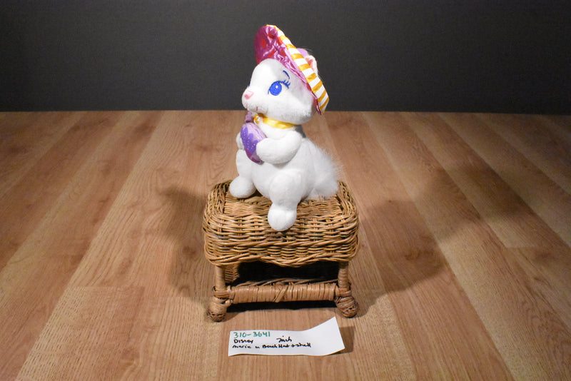 Disney Aristocats Marie Plush in a Beach Hat Holding a Shell