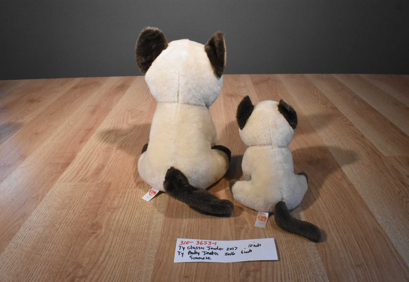 Ty Classic 2017 and Babies 2016 Jaden Siamese Cat Beanbag Plush