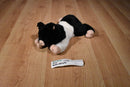 A&A Black and White Pig Beanbag Plush