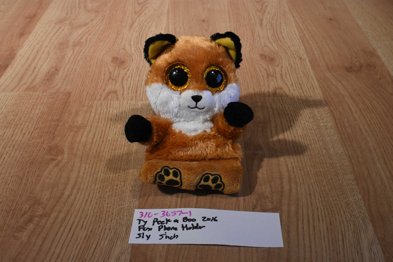 Ty Peek-A-Boos Sly Red Fox 2016 Phone Holder