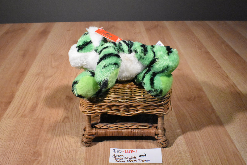 Aurora Tanya Green Tiger Beanbag Plush
