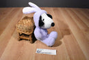 Hallmark Peanuts Snoopy in Purple Bunny Costume Beanbag Plush