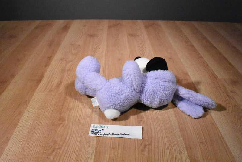 Hallmark Peanuts Snoopy in Purple Bunny Costume Beanbag Plush