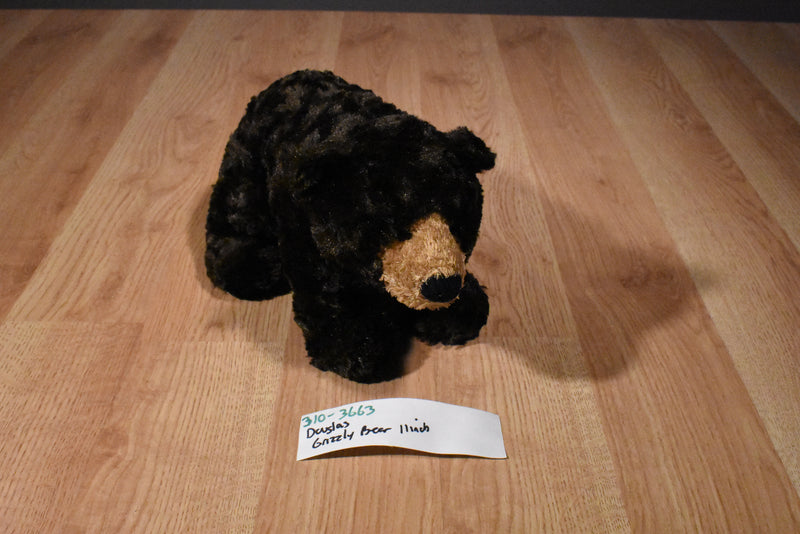Douglas Cuddle Toy Brown Grizzly Bear Beanbag Plush