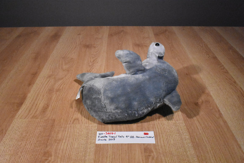 Fiesta Travel Tails Gray Hammerhead Shark Plush