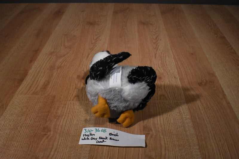 Hugfun White Grey Brown Duck Plush