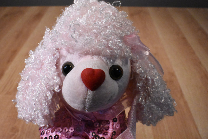 Charming Toys Pink Poodle Plush Bag Purse