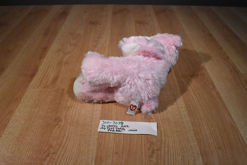 Ty Classic Sweet Baby Pink Bear My First Teddy 2012 Beanbag Plush