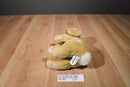 Commonwealth Tan Bunny Rabbit 2006 Beanbag Plush with Blue Bow