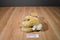 Commonwealth Tan Bunny Rabbit 2006 Beanbag Plush with Blue Bow