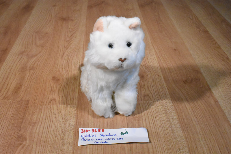 Ganz Webkinz Signature White Persian Cat WKSS2003 Plush (No Code)