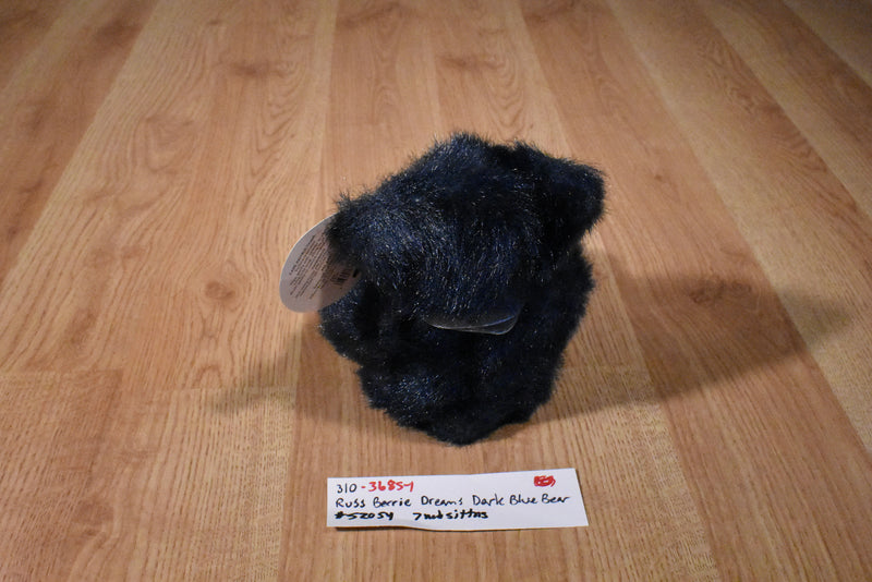 Russ Dreams Navy Blue Bear Beanbag Plush