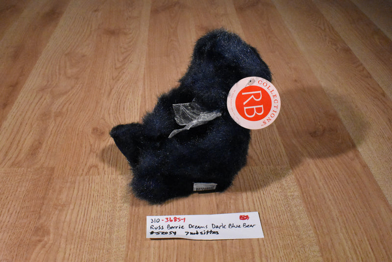 Russ Dreams Navy Blue Bear Beanbag Plush