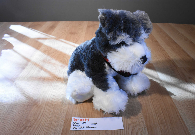 JAAG Scheels Gray and White Schnauzer 2017 Beanbag Plush