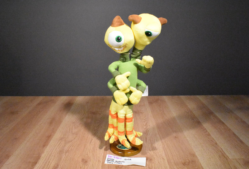 Disney Store Pixar Monsters University Terry and Terri Yellow Monster Plush