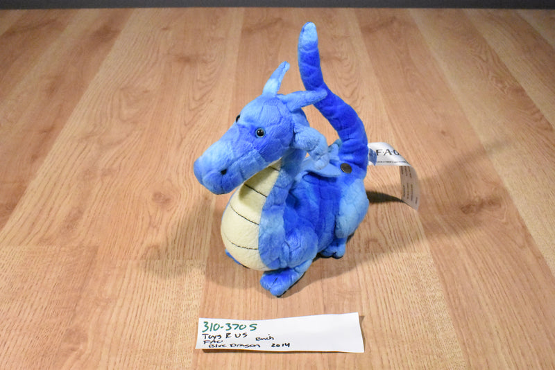 FAO Toys R Us Blue and Yellow Dragon 2014 Plush