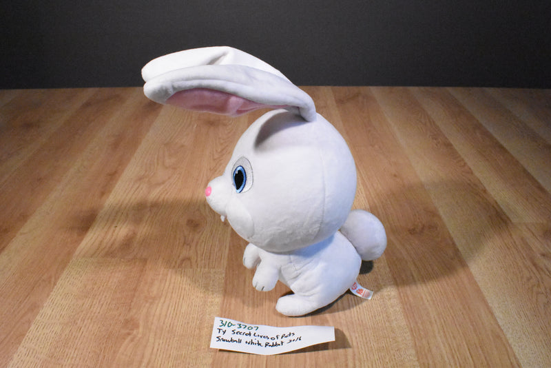Ty Beanie Babies Secret Lives of Pets Snowball White Bunny Rabbit 2016 Beanbag Plush
