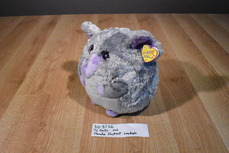 Ty Beanie Ballz Thunder the Elephant 2011 Beanbag Plush