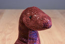 Russ 1997 Zonies Earth Zone Megabyte Red T-Rex Beanbag Plush