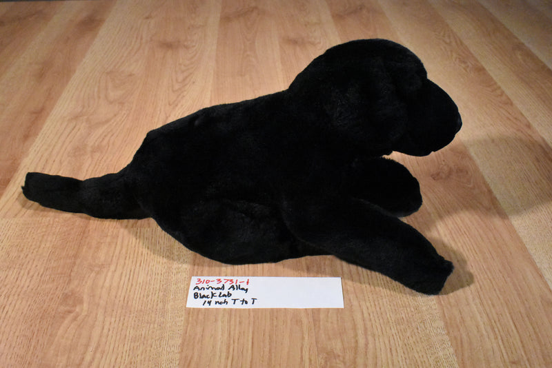 Animal Alley Black Lab Beanbag Plush