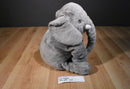 Ikea Cartoon Toys Leddjur Grey Elephant Pillow Plush