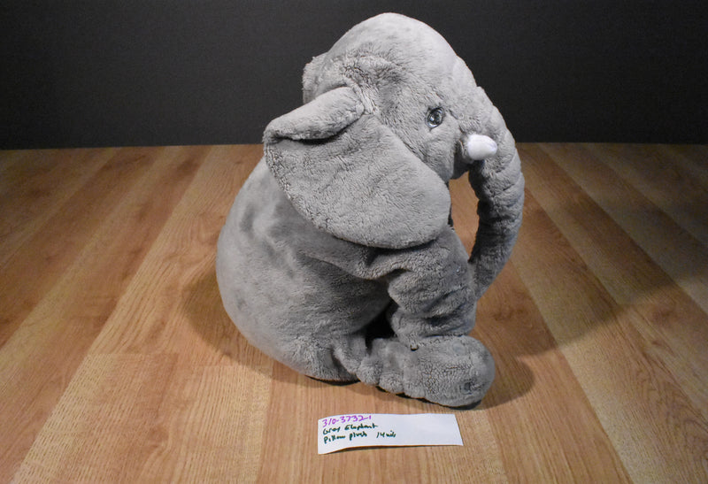 Ikea Cartoon Toys Leddjur Grey Elephant Pillow Plush