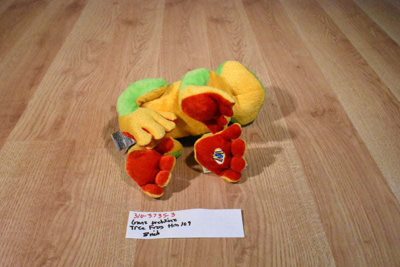 Ganz Webkinz Tree Frog Beanbag Plush HM109 Sealed Code