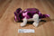 Aurora Purple and Beige Triceratops Plush